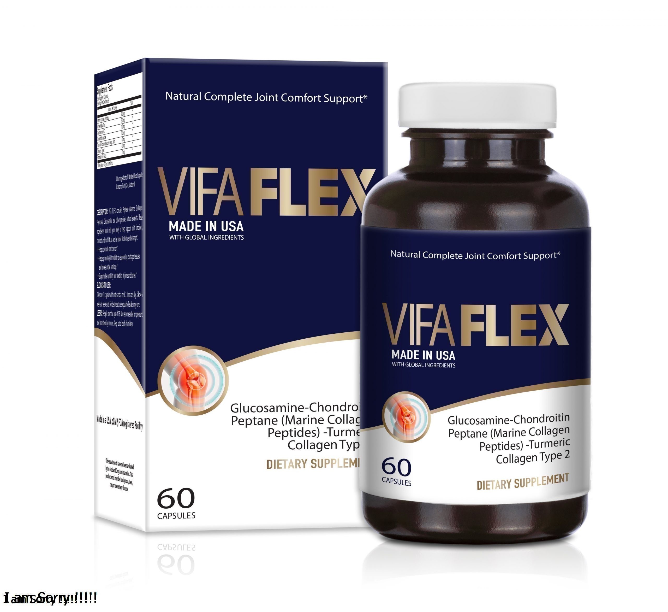 VIFA FLEX _ TPCN hỗ trợ xương khớp (60 viên) #PEPTANE, Glucosamine và các tinh chất quý từ thiên nhiên, giúp tái tạo sụn khớp, giảm đau xương khớp