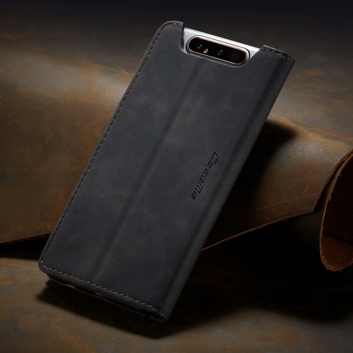Bao da bò thật dạng ví chính hãng Caseme dành cho Samsung Galaxy A80