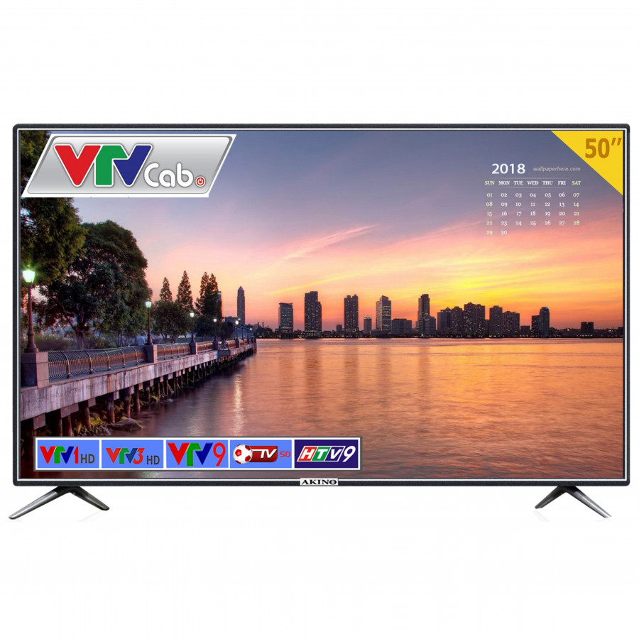 Tivi SMART 4K AKINO PA-50TU - 50 Inch # Đen Bí Ẩn - Hàng Chính Hãng