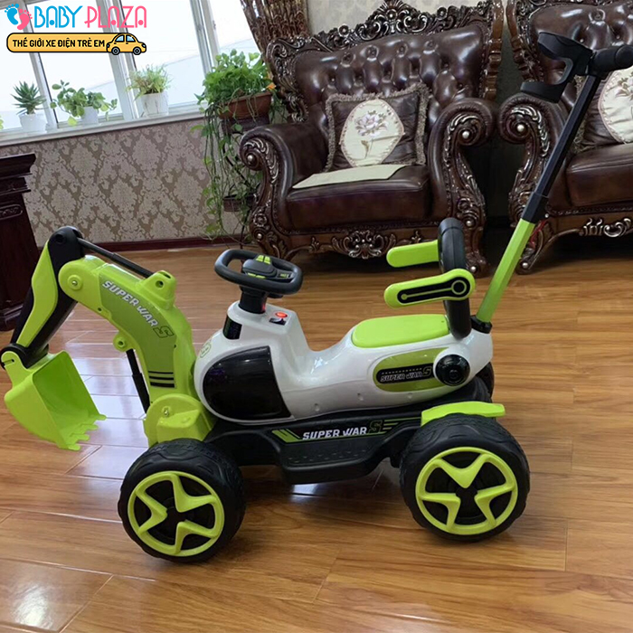 Xe múc chạy điện có cây đẩy BABY PLAZA SMT-9188