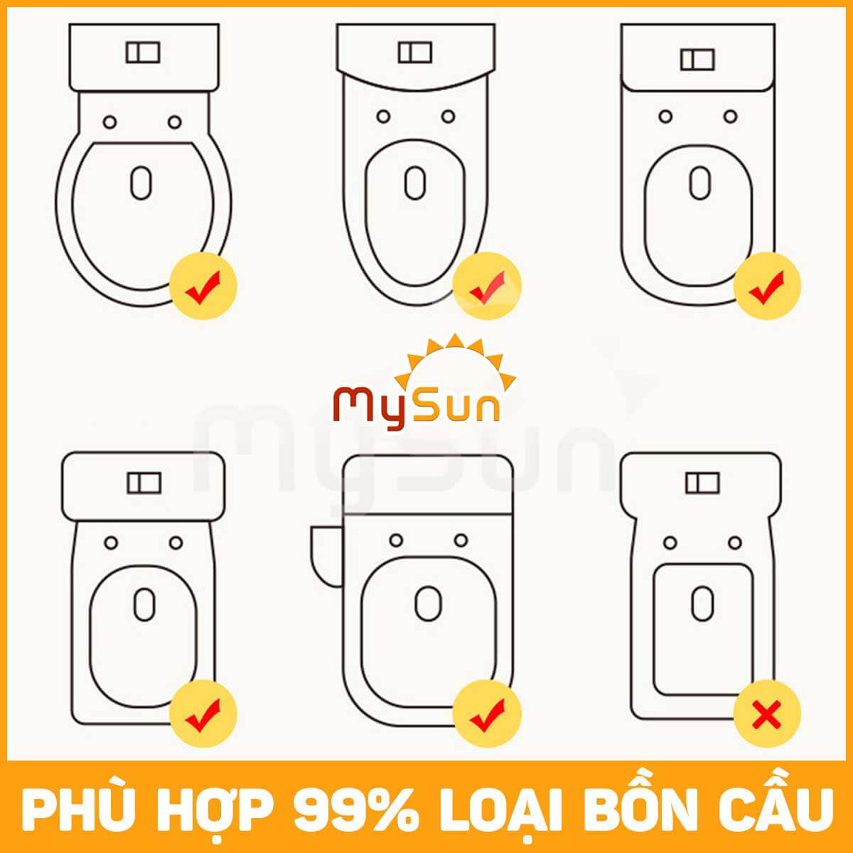 Thang kệ nắp bệ thu nhỏ bồn cầu đi vệ sinh toilet cho bé trai gái 1 2 3 5 tuổi lót pvc mềm MySun