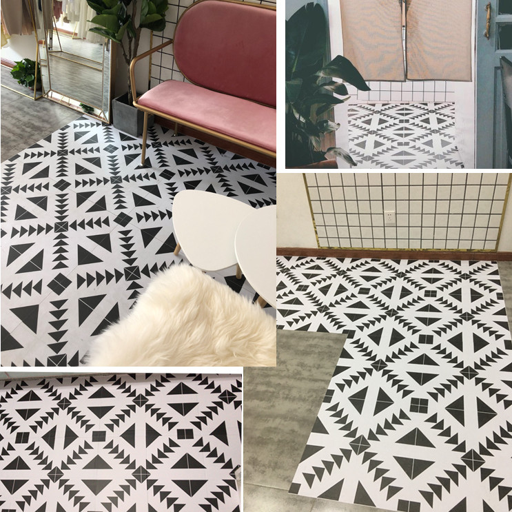 COMBO CUỘN 3 mét decal dán nền dán sàn MŨI TÊN ĐEN KHỔ 60CM KEO SẴN