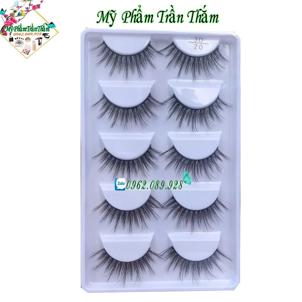 Mi giả 3D 5 Cặp Mã 20 Dày Dành Cho Mẫu Chụp  CÓ VIDEO HÀNG THẬT DO SHOP TỰ QUAY