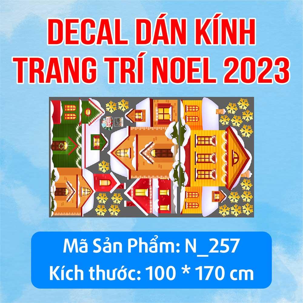 DECAL TRANG TRÍ GIÁNG SINH 2023 COMBO SỐ 55