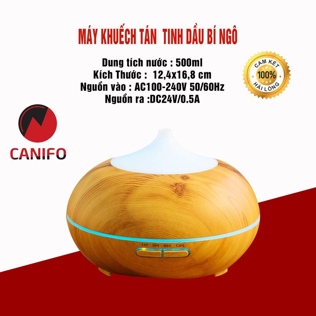 Máy Xông Tinh Dầu Khuếch Tán Phun Sương Bí Ngô 550ml Làm Thơm Tạo Ẩm Trong Phòng Điều Hoà