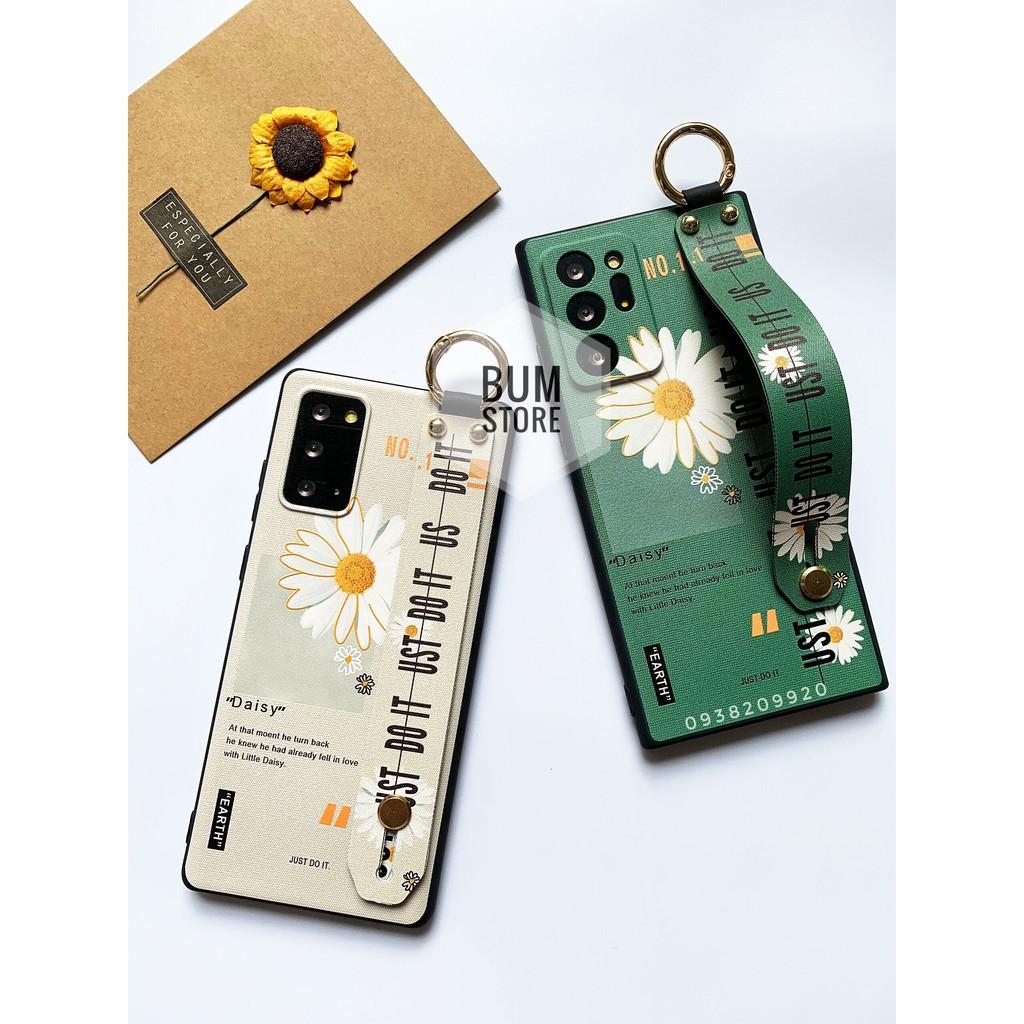 Ốp Lưng Hoa Cúc Xỏ Tay Cho Samsung Galaxy Note 20 Ultra / Note 20