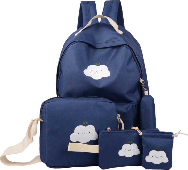 Bộ Balo Nữ Thời Trang 5 Món Họa Tiết Đám Mây Cloudy