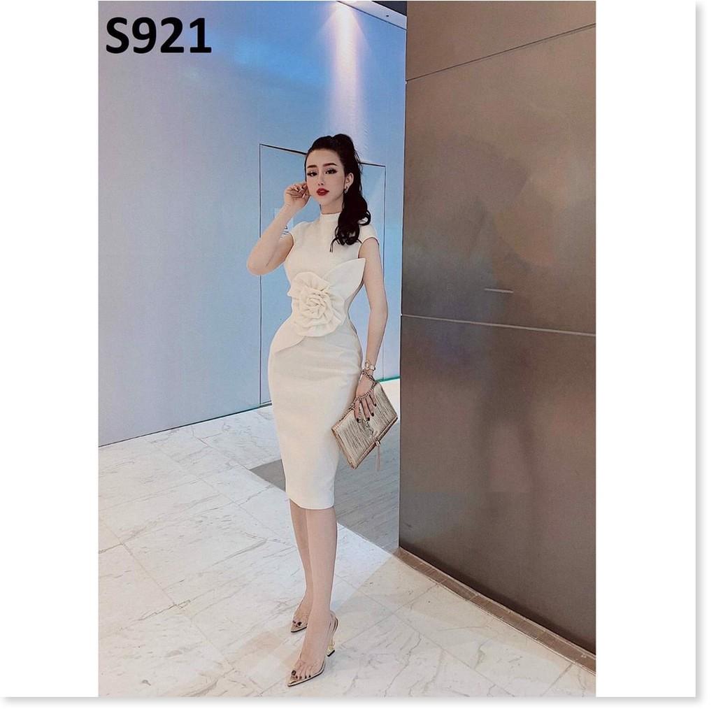 Đầm body dự tiệc kèm bông