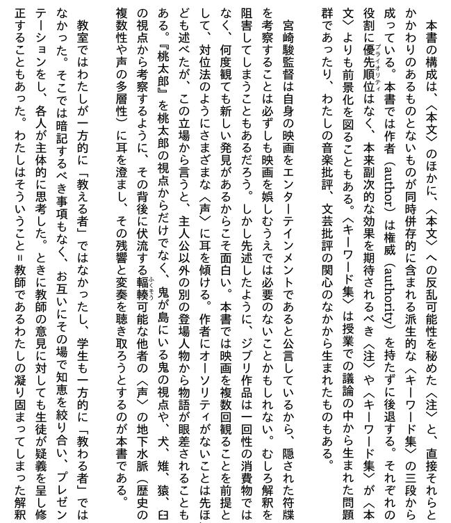 Sách ngoại văn: ジブリの授業 語りえぬものたちの残響と変奏に耳を澄ます - Ghibli No Jugyo Katarienu Mono Tachi No Zankyo To Henso Ni Mimi Wo Sumasu
