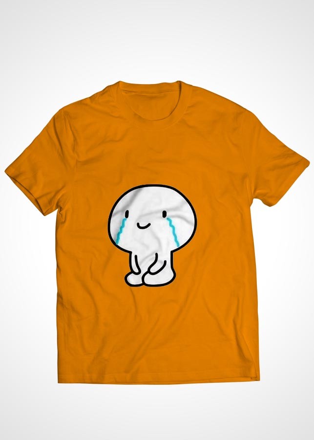 Áo thun cặp đôi Cotton màu cam in hình mẫu 30