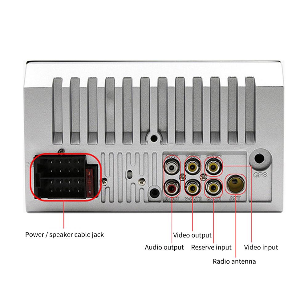 BT Car Stereo Audio MP5 Player Rearview Function FM Radio with Remote Control 7'' Touch Screen 4 Play Modes