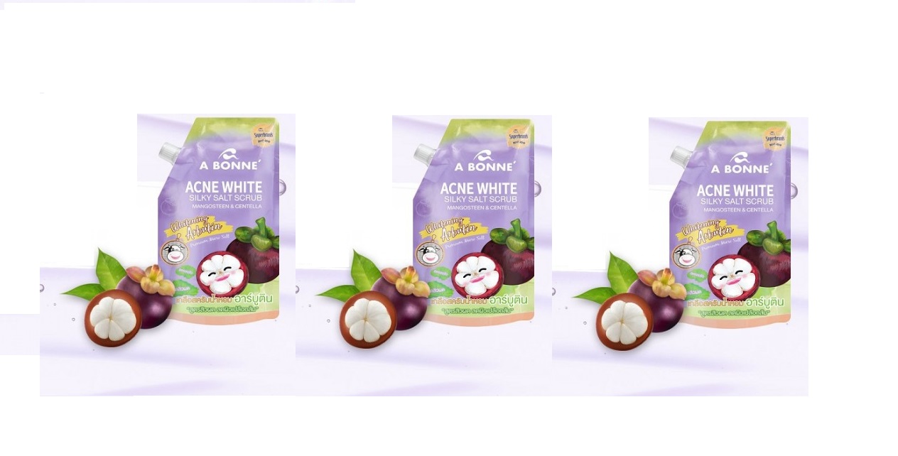 combo 3 gói Muối Tắm Hỗ Trợ ngăn ngừa Mụn A Bonne' Măng Cụt và Centella 350g