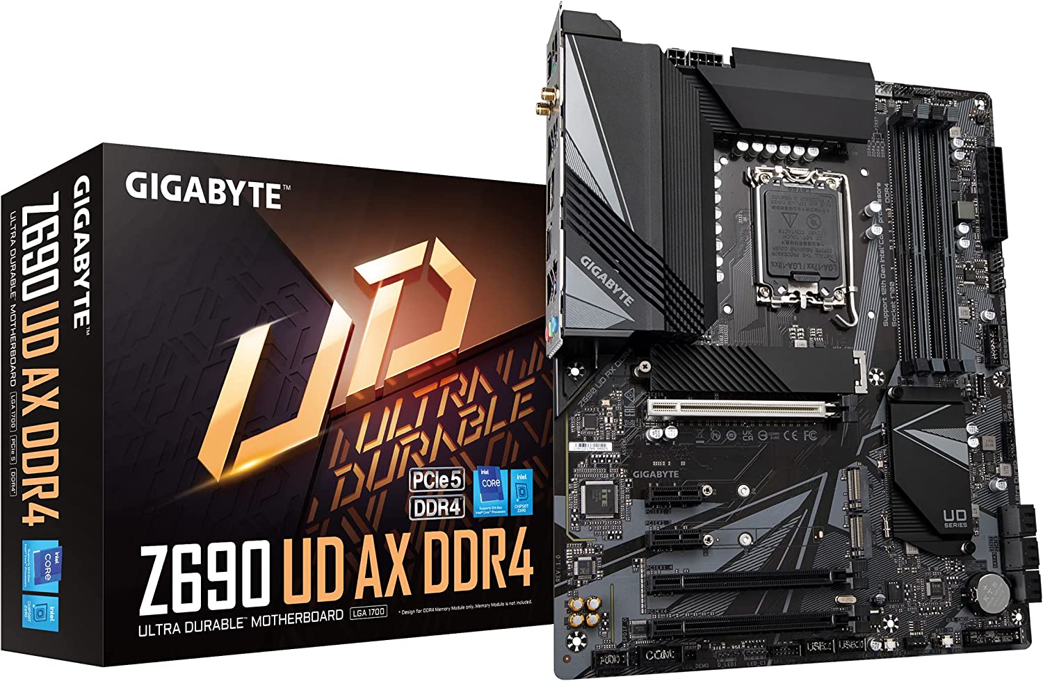 Mainboard Gigabyte Z690 UD AX V2 DDR4 (Intel Z690, Socket 1700, ATX, 4 khe Ram DDR4) - Hàng Chính Hãng