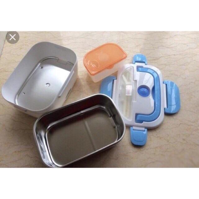 Hộp cơm văn phòng cắm điện hâm nóng ruột inox cao cấp