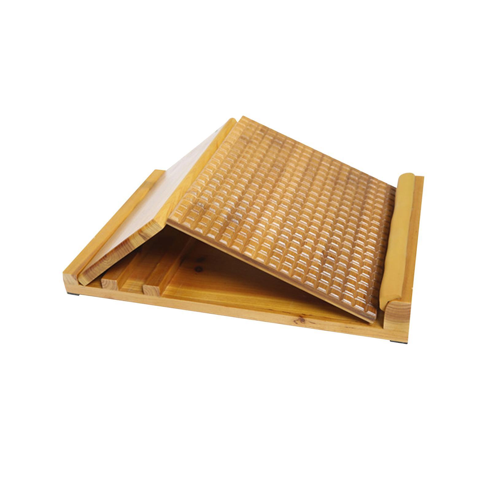Yoga Massage Board Solid Wood Slant Board Calf Stretcher Wood Incline Board Professional Wooden Slant Board for Balancing Board Tight Calves