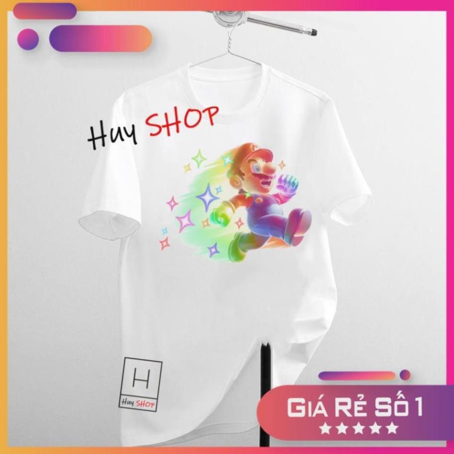 Áo thun Mario Cute dễ thương - Áo thun Hàn Quốc Unisex - Áo thun tay lỡ - Áo thun cặp đôi - Áo thun Hàn Quốc 453