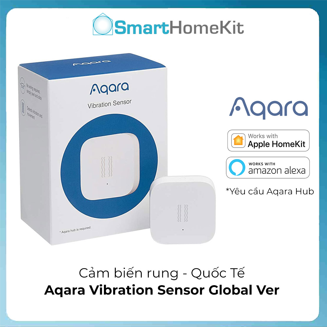 Cảm biến rung Aqara Vibration Sensor DJT11LM Zigbee – Bản Quốc Tế – Hàng Chính Hãng