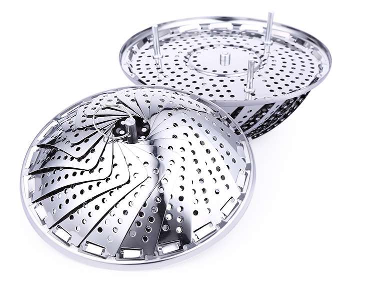 Vỉ hấp đa năng gấp gọn chất liệu inox dầy đẹp IN06