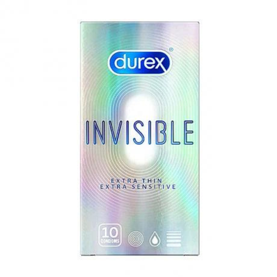 Hình ảnh Bao cao su Durex Invisible Extra Thin Extra Sensitive 1 Hộp 10 Bao