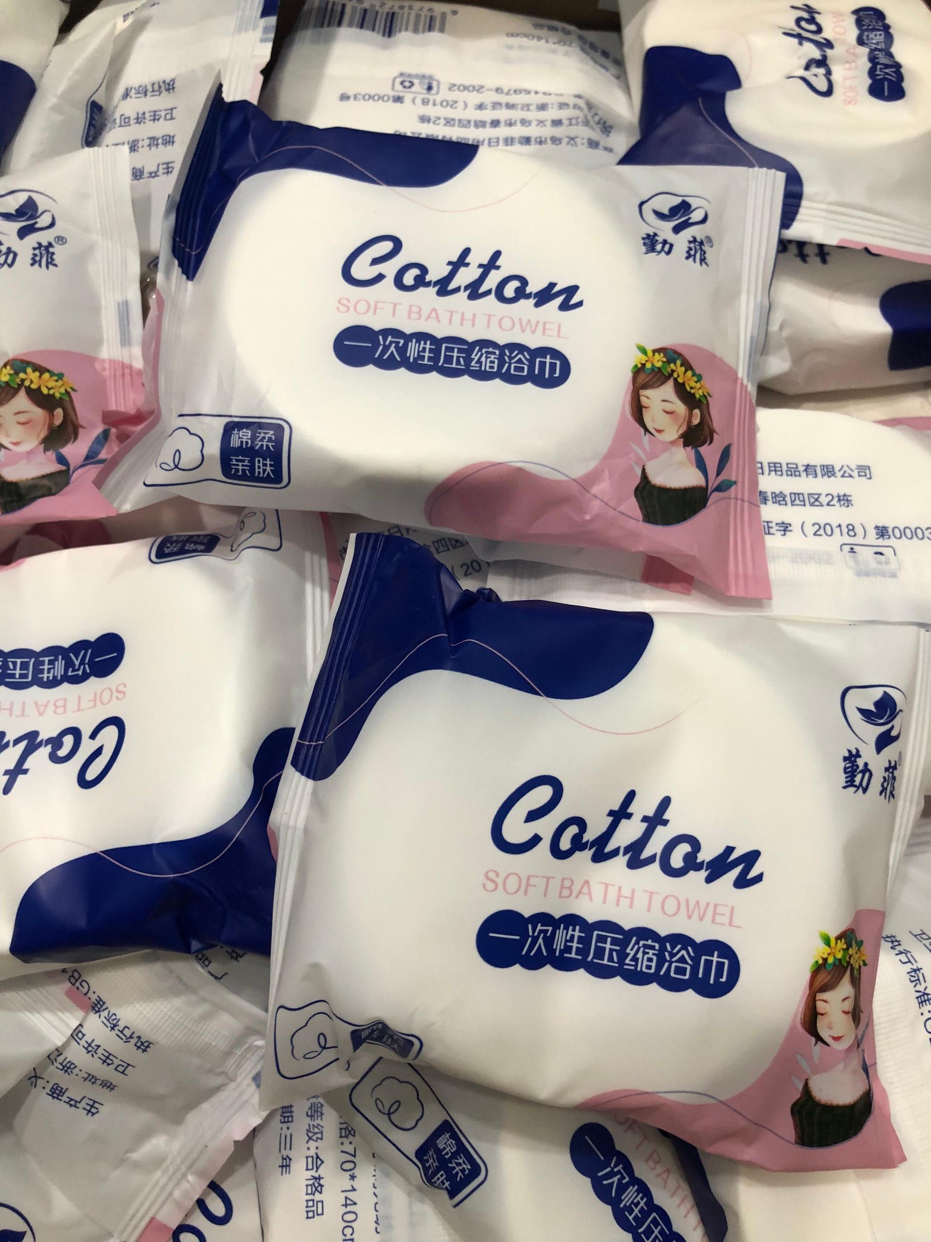 Combo 3 Khăn Tắm VIÊN NÉN du lịch dùng một lần, Khăn tắm cotton tiện lợi-giao màu ngẫu nhiên