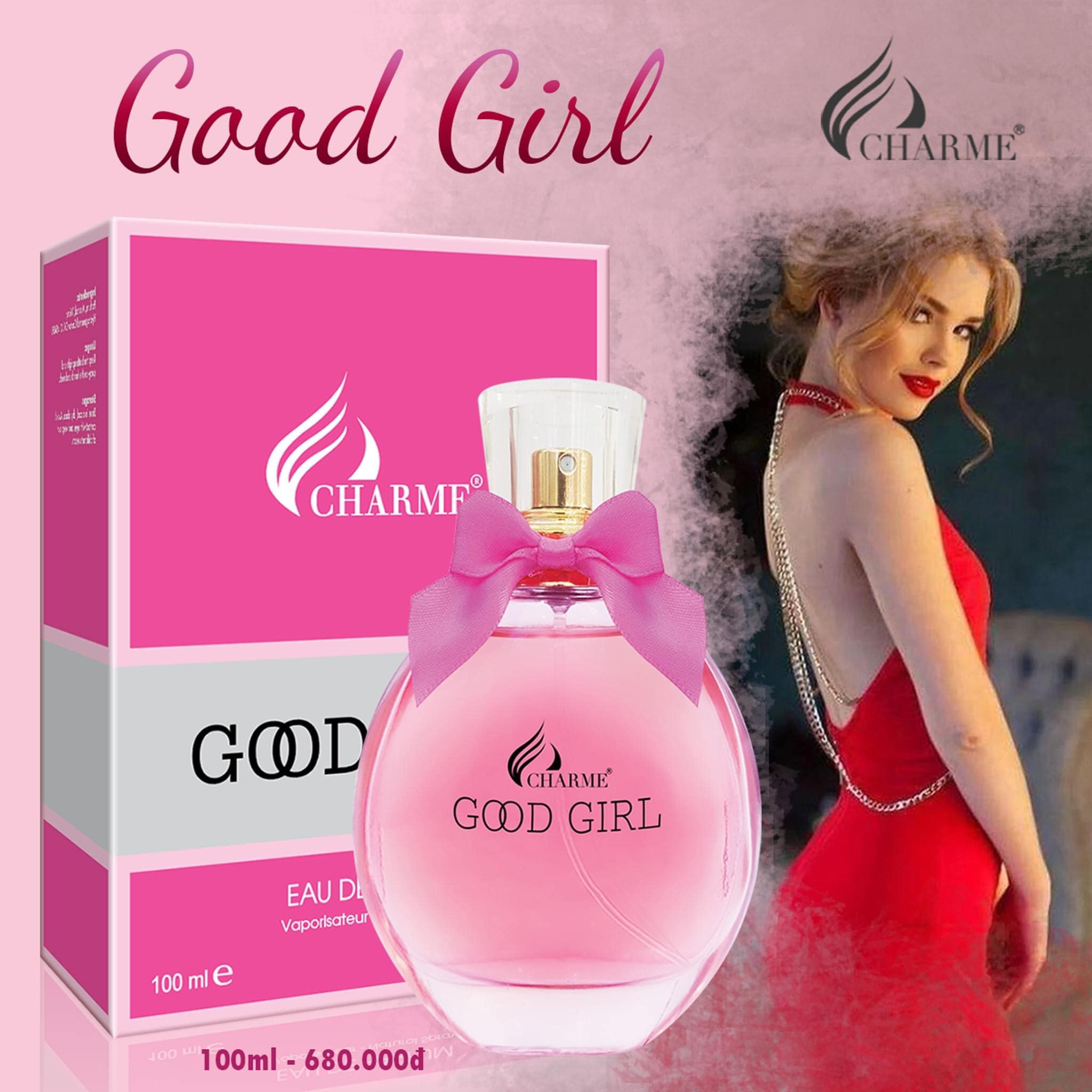 Nước hoa nữ cao cấp Charme Good Girl 10ml chai Test mini đem đến cảm giác ly kỳ, huyền bí khiến mọi người khám phá