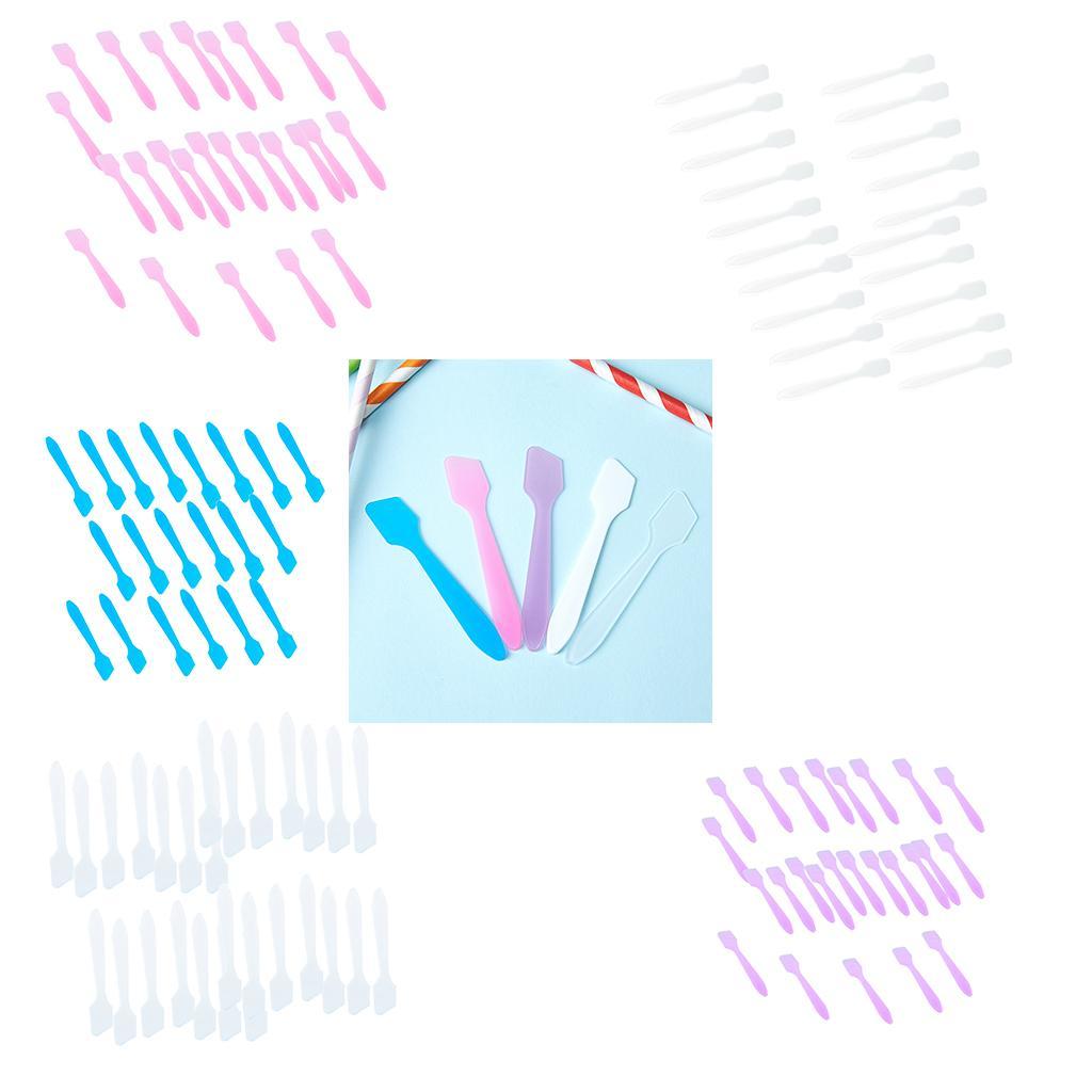 100Pcs Facial Cream  Spoon Cosmetic Spatula  Tool