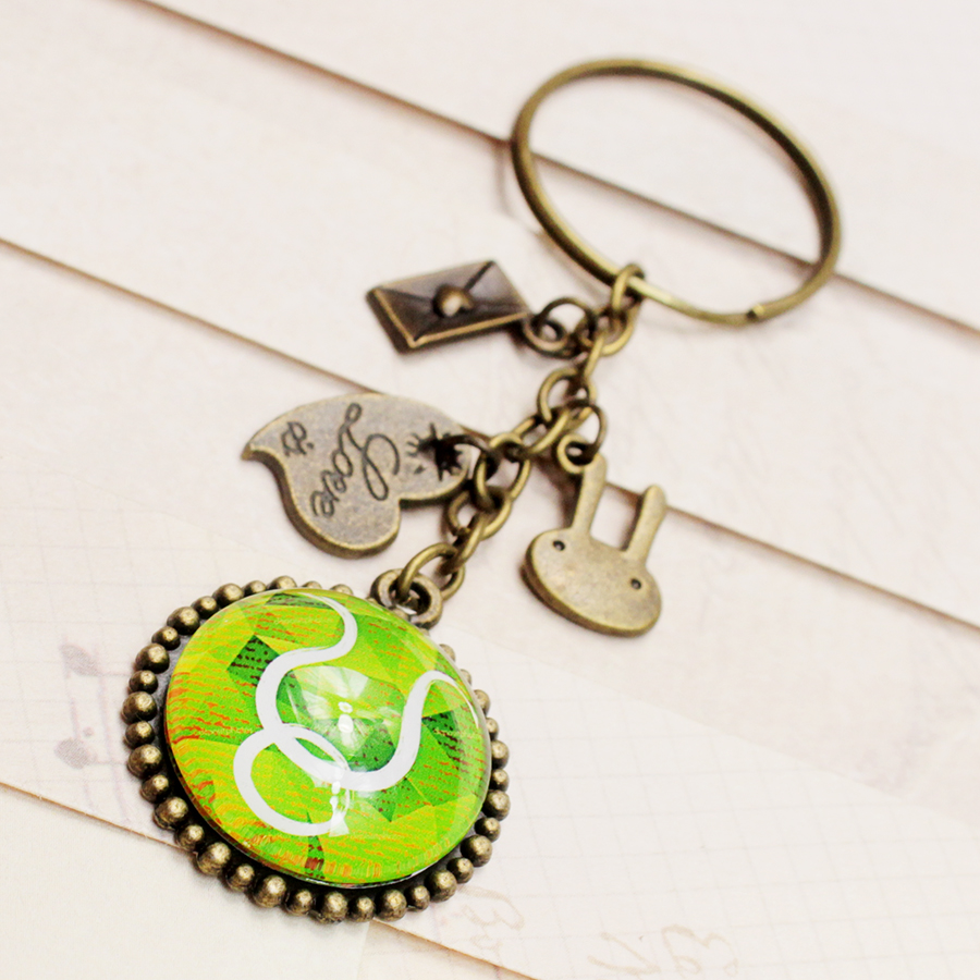 Móc khóa 12 cung hoàng đạo Zodiac màu sắc tươi sáng siêu đẹp 06646-MK0020