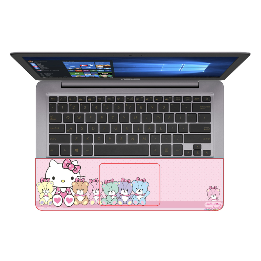 Miếng Dán Skin Decal Dành Cho Laptop - Hello Kitty