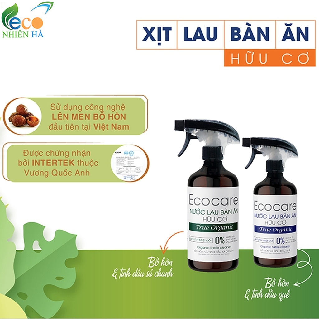 Nước lau kính ECOCARE 4L tinh dầu thiên nhiên, lau bàn ăn, lau bếp, đuổi muỗi, khử khuẩn