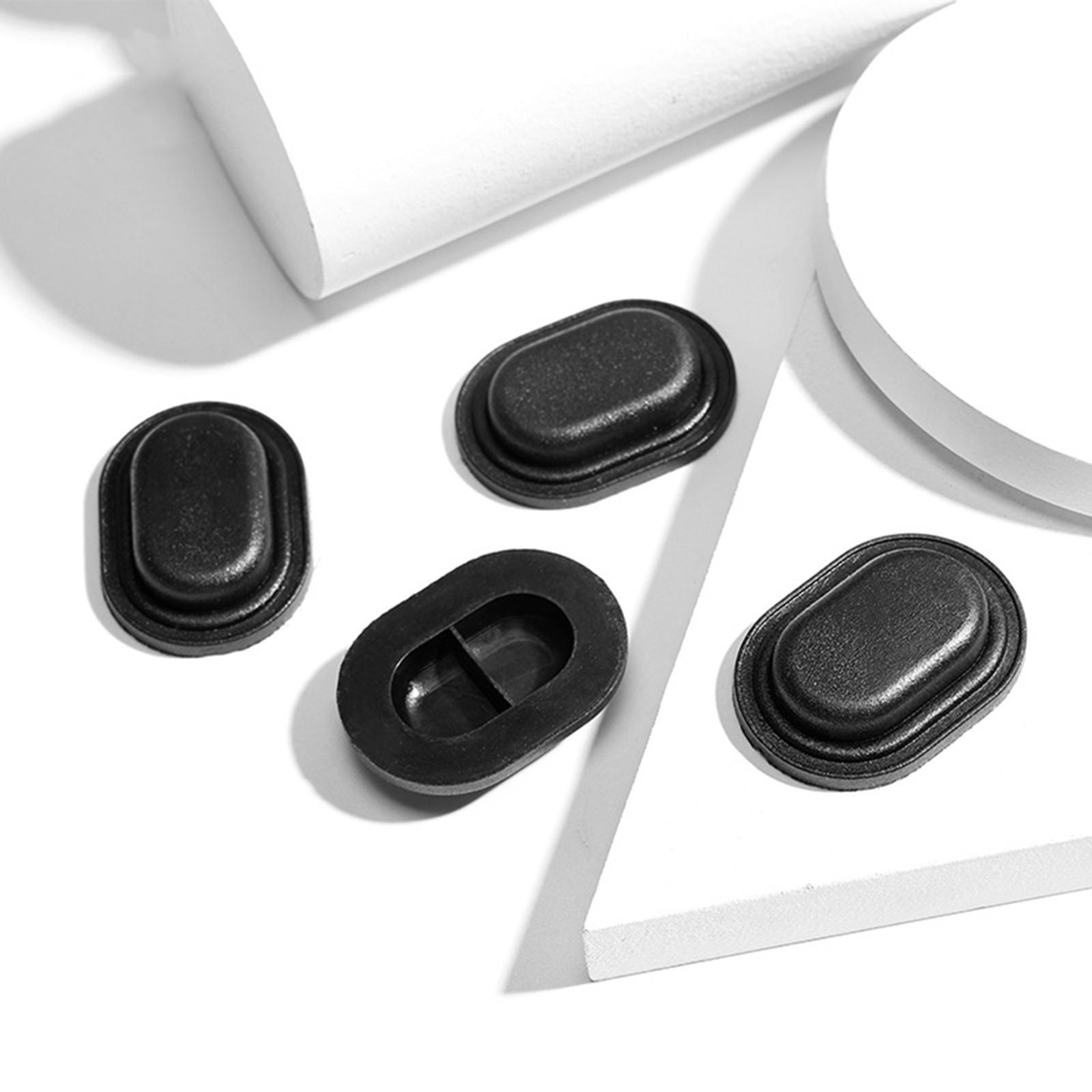 Luggage Stud Feet Baggage Stud Foot Pad Suitcase Feet Pad Replacement Wear Resistant Luggage Bracket Side Feet for DIY Craft Accessory Black