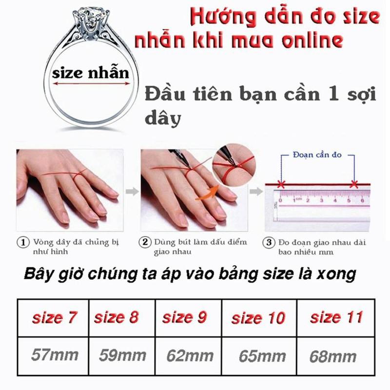 (Không Mạ-Không Phai Màu) Nhẫn kiểu xoăn đính đá vàng vonfram cao cấp- Dùng vĩnh viễn không phai màu