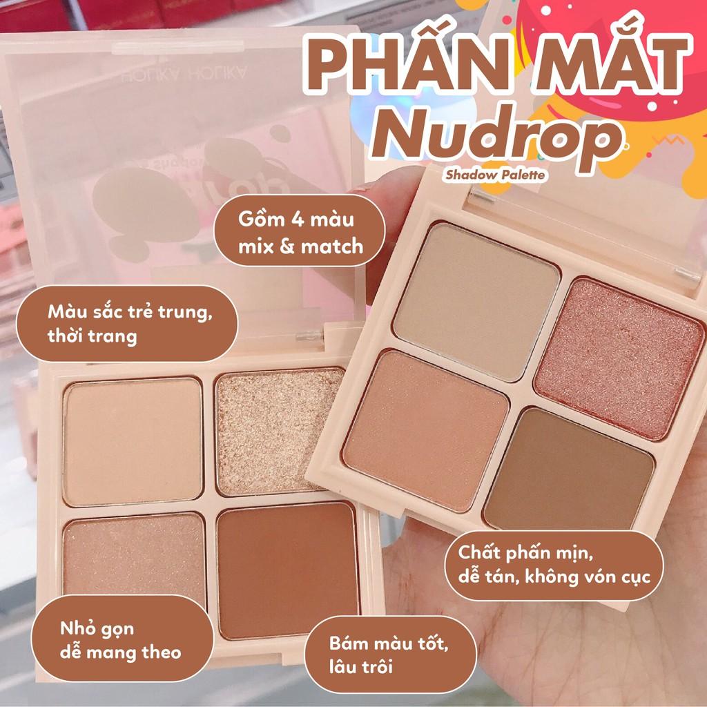 Phấn Mắt 4 Màu Holika Holika Nudrop Shadow Palette 6g