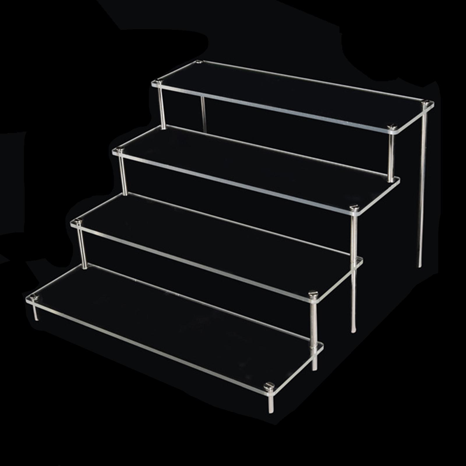 2 Sets Acrylic Display Stand Riser for Jewelry Model Toys Storage Stands