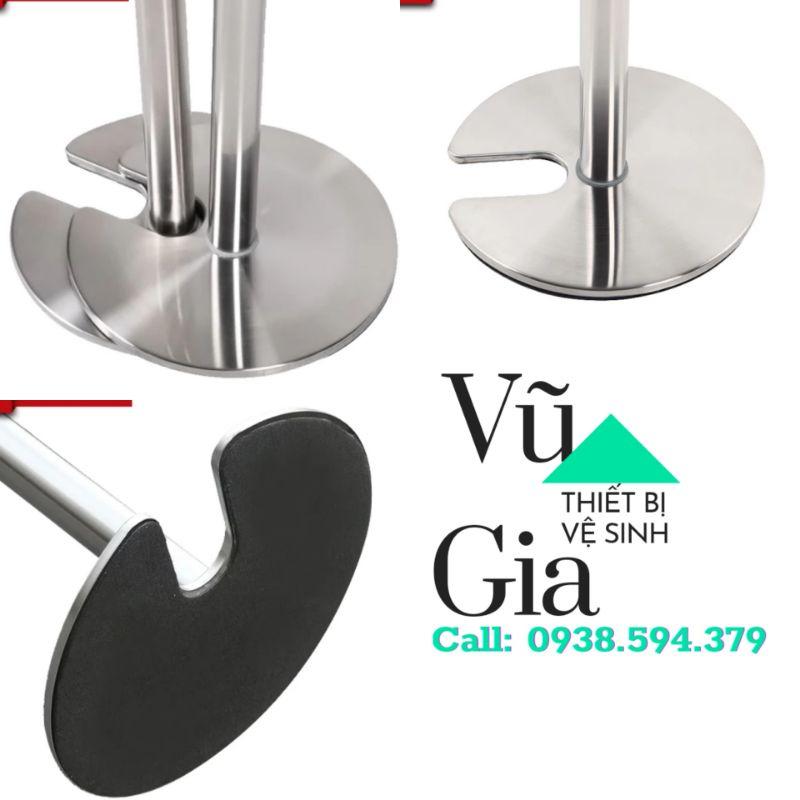 Cột Chắn Inox Đế Chữ U, Cột Chắn Phân Luồng Lối Đi, Cột Chắn Phân Cách