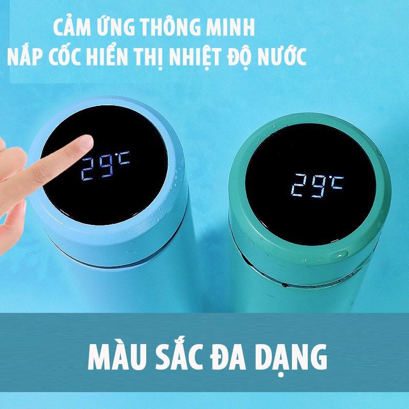 Bình Giữ Nhiệt Hiển Thị Nhiệt Độ Nước Cảm Ứng Bằng Thép Không Gỉ 304 Cao Cấp 500ml