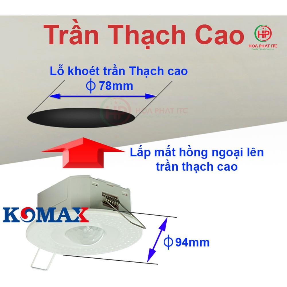 Mắt cảm biến hồng ngoại âm trần Komax KM-S27 - Hàng chính hãng