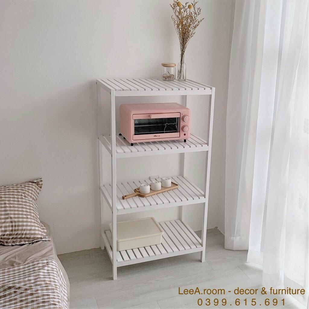 Kệ Lò Vi Sóng Cao Cấp 4 Tầng - OvenRacks - Màu Trắng