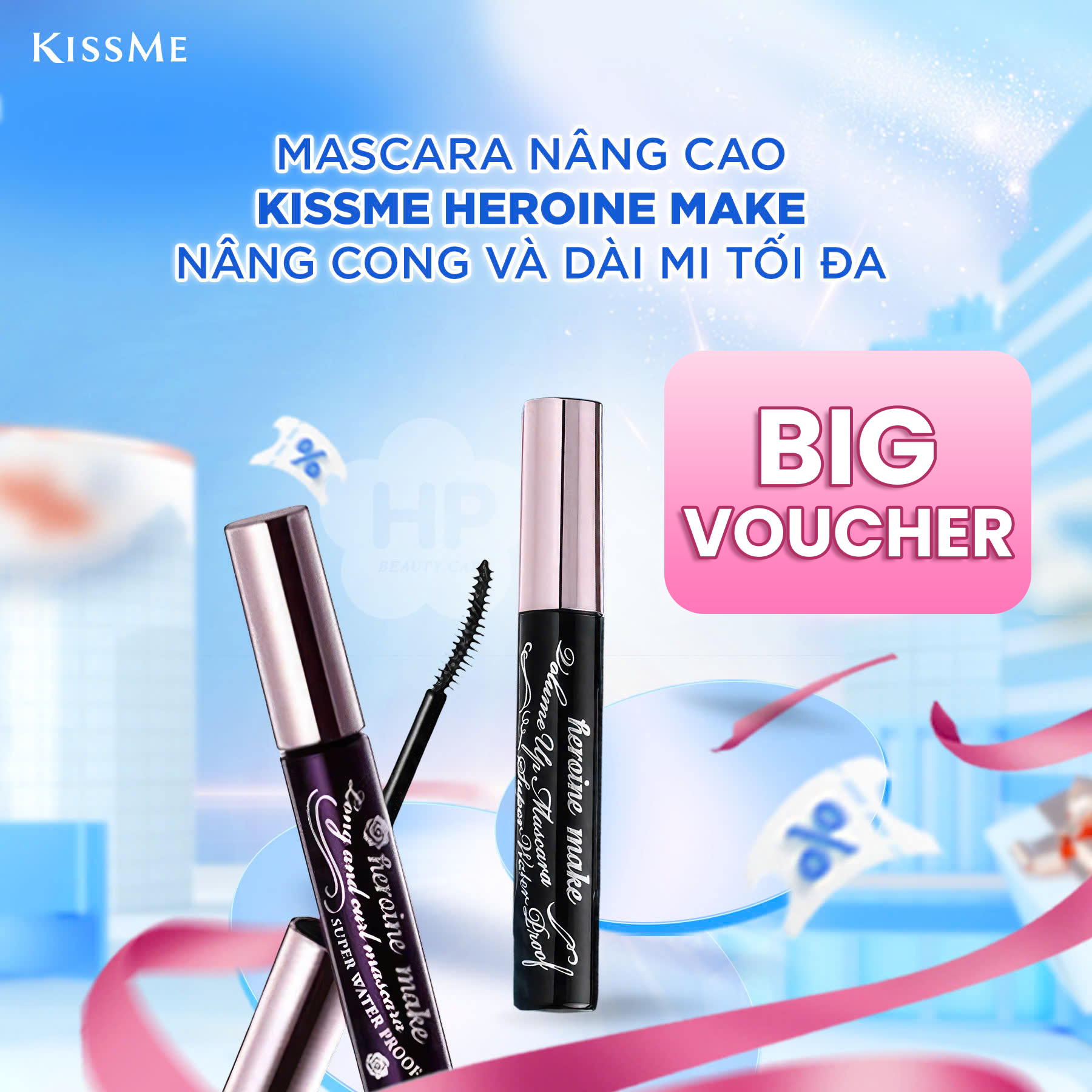 Mascara Vuốt Dài Và Cong Mi, Không Lem Trôi Kissme Long Up