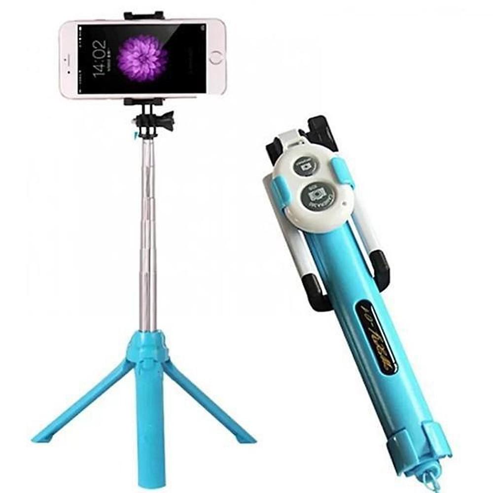 Gậy Chụp Ảnh Tự Sướng Selfie, Livestream, Quay TikTok, Quay Video Bluetooth Kiêm Chân Đế 3 Chân - Tiện Lợi, Đa Năng