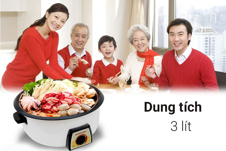 Nồi Lẩu Điện Sunhouse SHD4521 (3L) - Hàng chính hãng