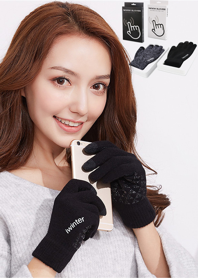 Găng tay len cảm ứng phong cách hàn quốc - GT055