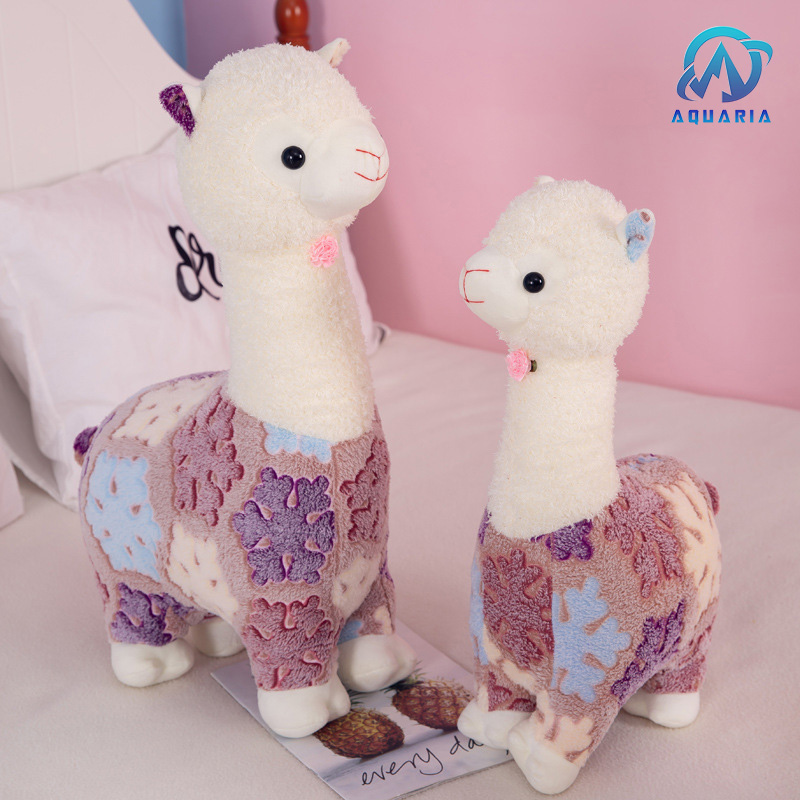 Thú Bông Gấu Bông Lạc Đà A Đán Bá Đạo Alpaca Khoác Áo Bông Tuyết 40cm Quà Tặng Giáng Sinh Cưng Xỉu Siêu Hot