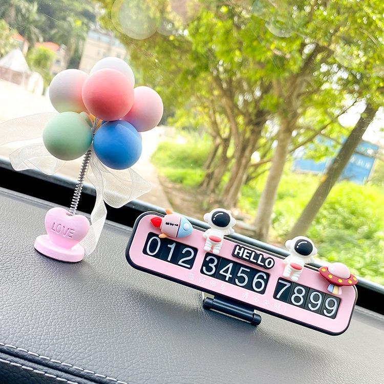 Bảng Số Điện Thoại Đỗ Xe Tạm Thời Trang Trí Nội Thất Xe Hơi