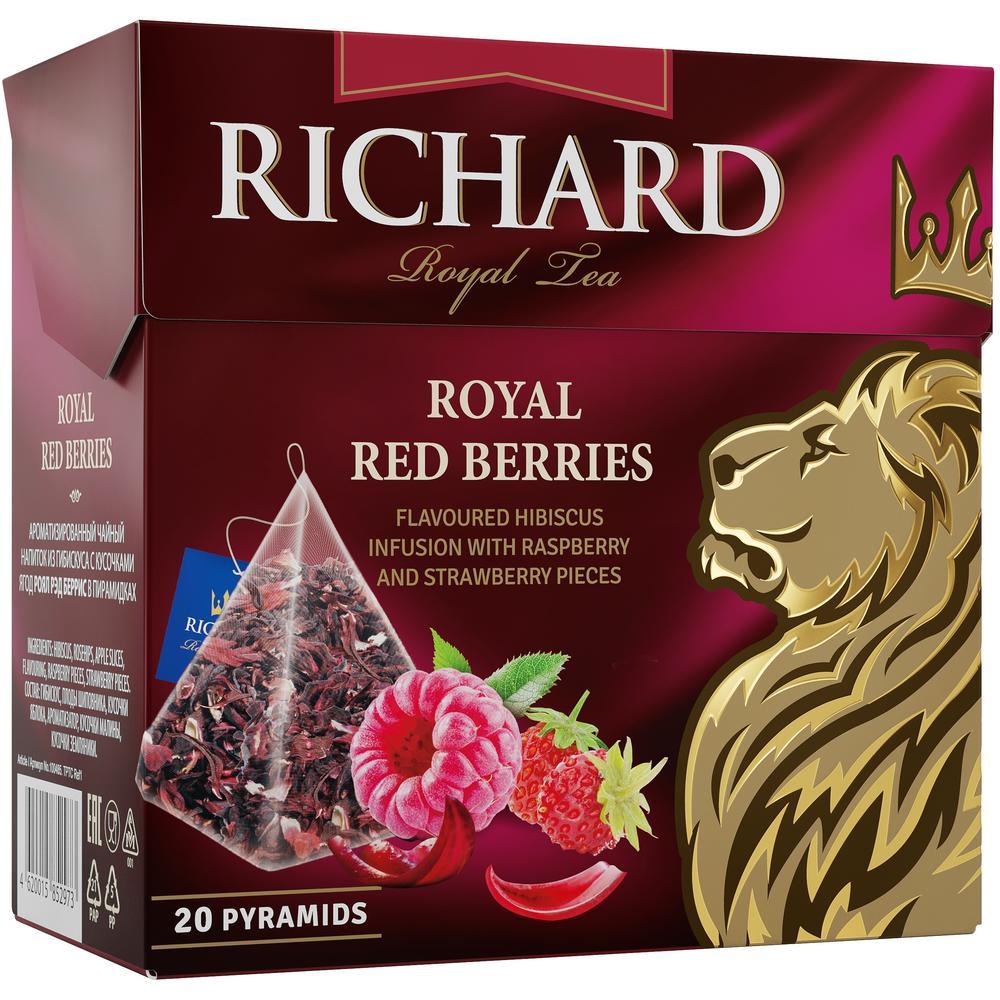 Trà Thảo Mộc Trái Cây Túi Lọc Thượng Hạng Hiệu Richard Hương Mâm Xôi Và Dâu Tây – Tea Richard Royal Red Berries