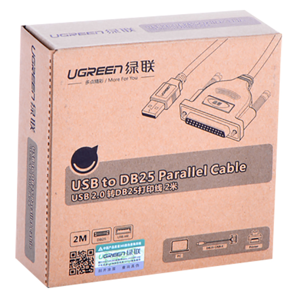 Cáp Chuyển Đổi Ugreen USB Sang DB25 20224 - Hàng Chính Hãng