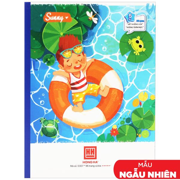 Vở 5 Ô Ly 96 Trang 80gsm Class Sunny - Hồng Hà 0307 (Mẫu Màu Giao Ngẫu Nhiên)