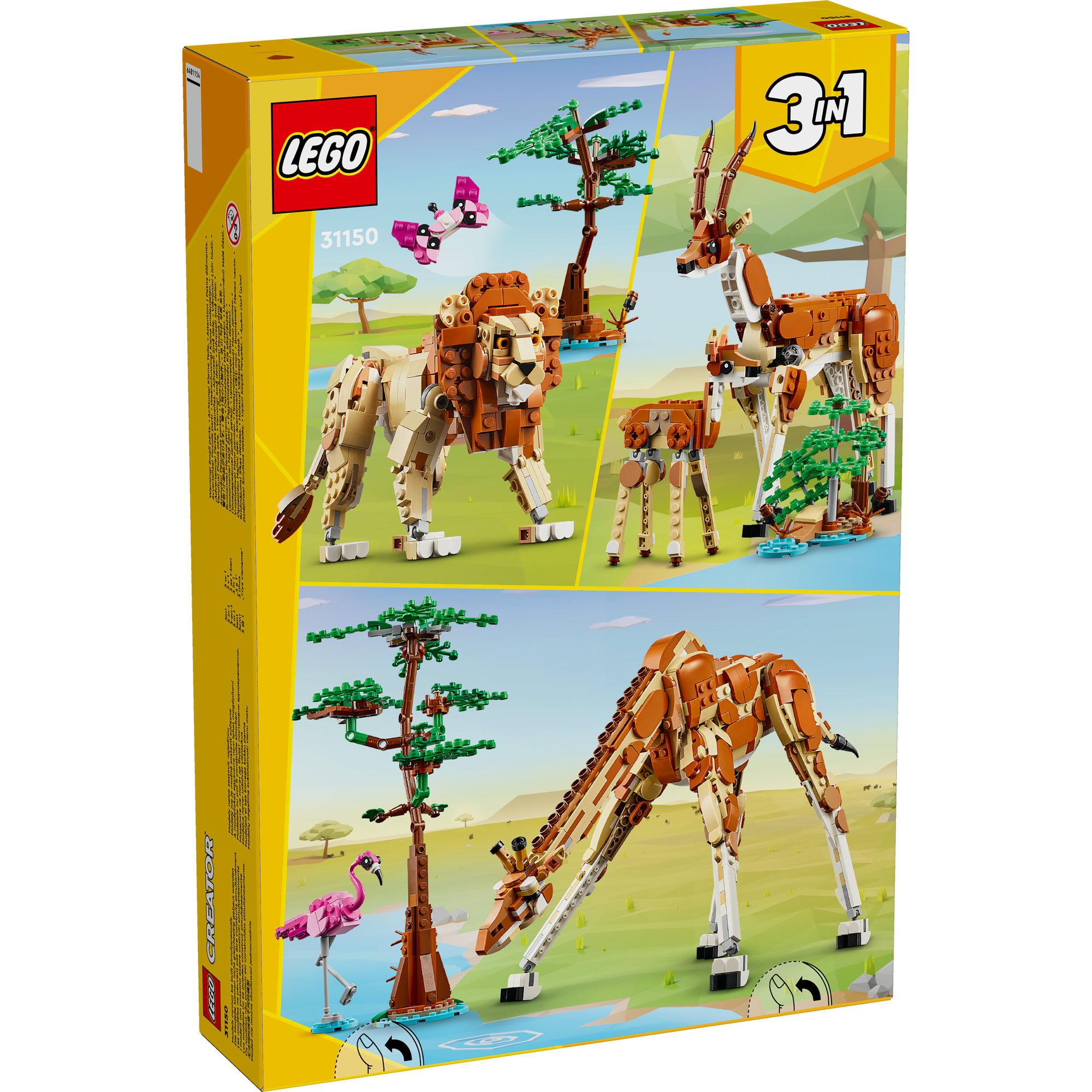 LEGO CREATOR 31150 Đồ chơi lắp ráp Thế giới động vật hoang dã Safari (780 chi tiết)