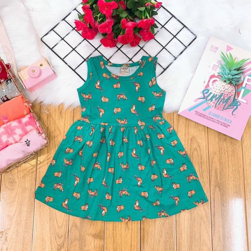️ VÁY BÉ GÁI ️ COMBO 2C ĐẦM BÉ GÁI THUN 100% COTTON 9-24kg