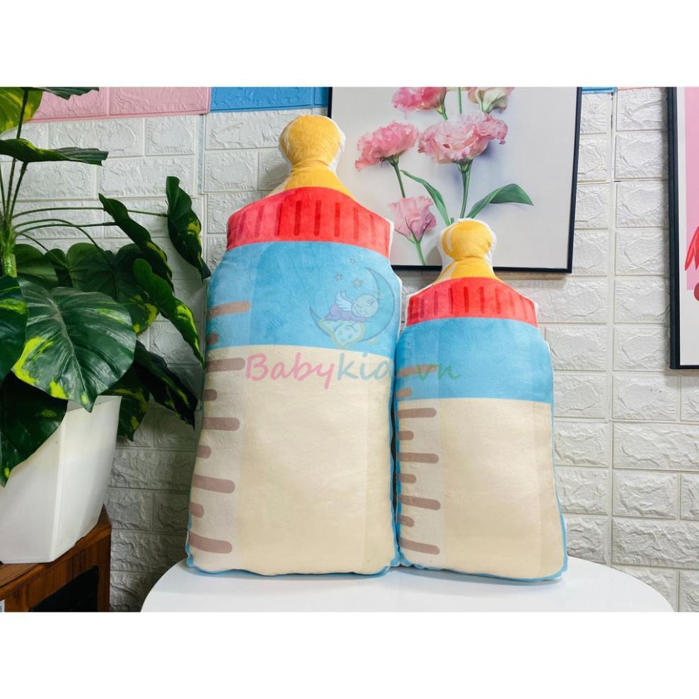 GỐI ÔM NHỒI BÔNG HOA QUẢ, 60-80cm, HANDMADE VN, vỏ nhung có khóa kéo