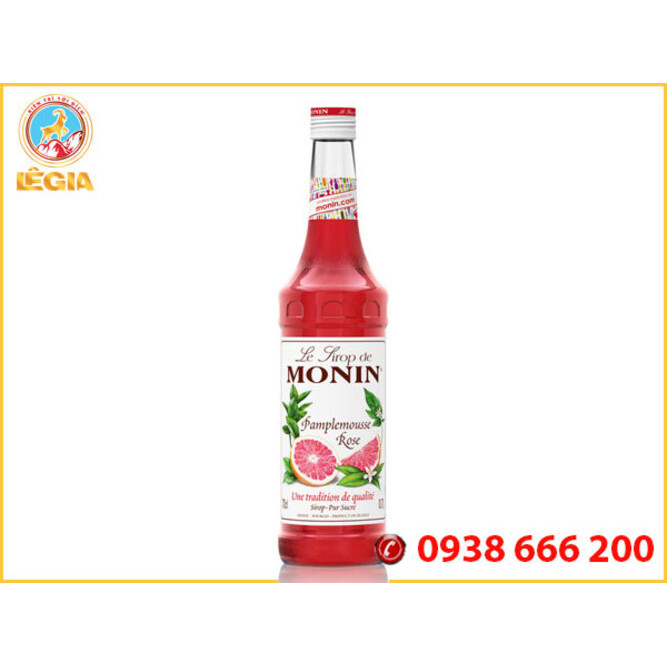 Siro MONIN Bưởi Hồng 700ML - MONIN Pink Grapefruit Syrup